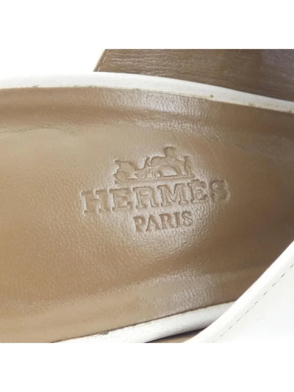 Hermes Ovasion Sandals White